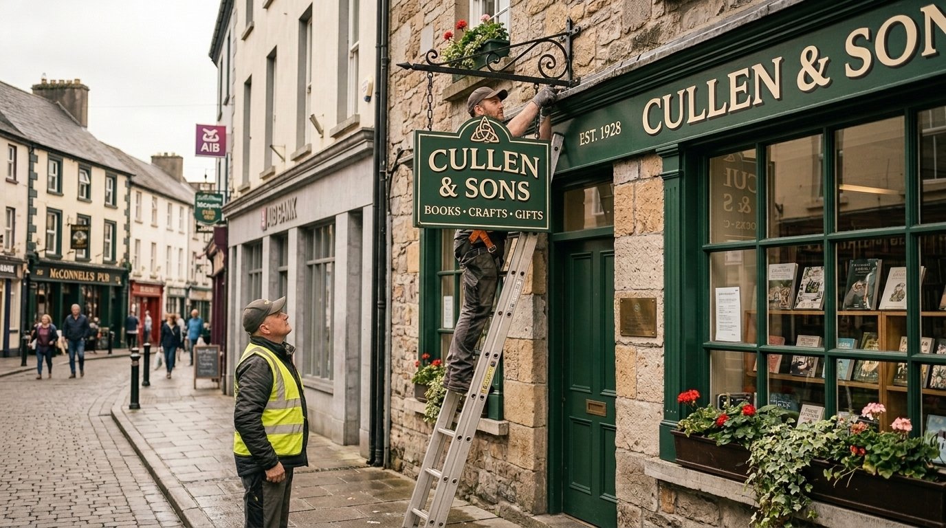 shop sign planning permission Ireland